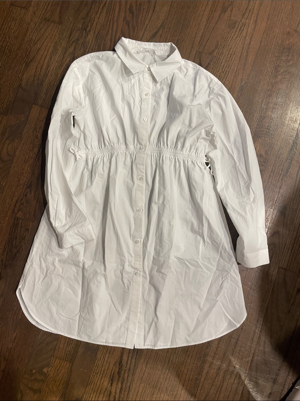 Zara White Collared Button Shirt